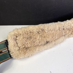 RARE Cliff Barnsby Leather Dressage Girth w/ Removable Sheepskin Padding Size 52