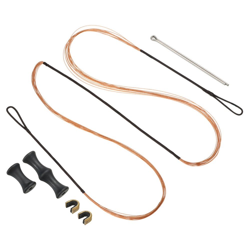50 In Archery Bow String Replacement 12 Strands for Recurve Longbow Black-Orange