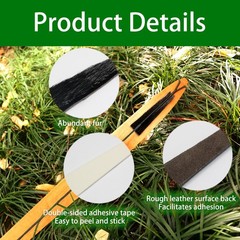 Luoyer 2 Pair Archery Bow Limb Silencers Stabilizers Shock Absorber Black