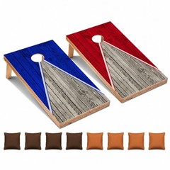 Royal and Red Pyramid All Weather CORNHOLE BEANBAG TOSS GAME Set