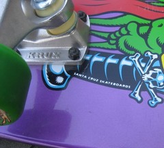 Santa Cruz Keith Meek Slasher Retro Reissue Purple Skateboard Complete Deck READ