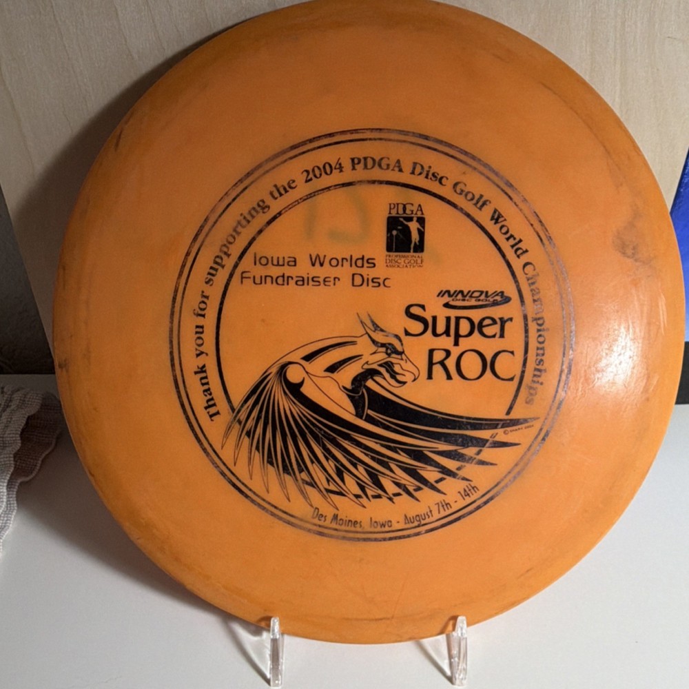 Innova Super ROC Orange 175g Disc Golf Disc 2004 PDGA Worlds Fundraiser