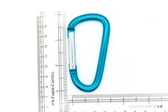 LOT 100 PCS 3″ ALUMINUM D SHAPE CARABINER HOOK KEYCHAIN CLIP SPRING SNAP BUCKLE