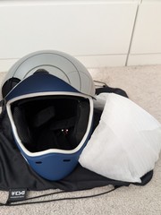 TSG – Pass Pro Full-face Helmet, Downhill Skateboarding, Matte Blue, Medium