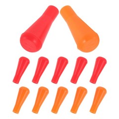 12Pcs Assorted Color Rubber Arrowheads Blunt Tips for Archery Practice