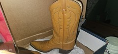 Tony Lama Women’s Western Cowboy Boots Tan Leather Pointed Toe 6B J 3207