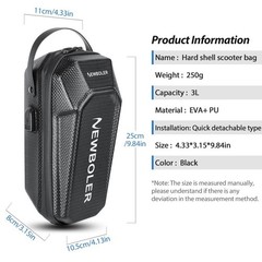 Newboler 3l/5l Waterproof Electric Scooter Front Bag – Bike & E-scooter Storage