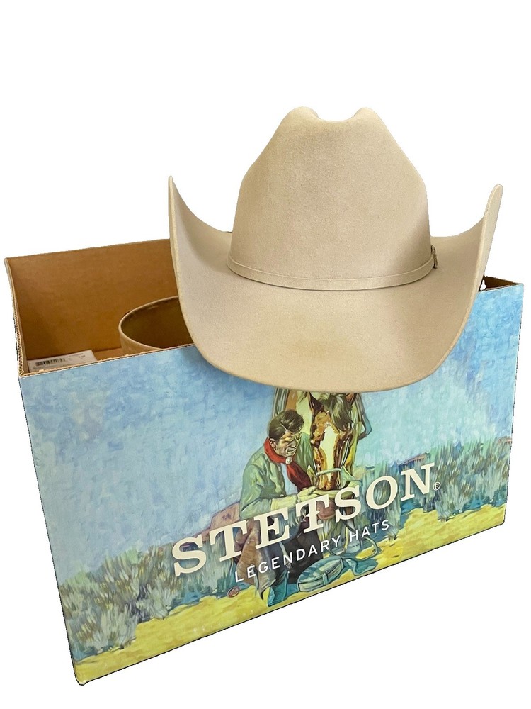 Stetson Skyline 6X Silverbelly Felt Cowboy Hat w/ Original Box (7 1/8)