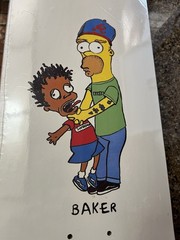 Baker Andrew Reynolds Why You Little Homer Simpson 8.25 RARE NOS Skateboard Deck