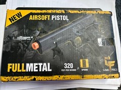 Game Face Airsoft Pistol Full Metal 320 Fps Spring GFM311 Free Shipping