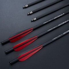 20″ 12pcs Carbon Crossbow Bolts +/or Broadheads Half Moon Nocks OD 8.8mm Hunting