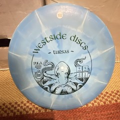Westside Discs Origio Burst Tursas Midrange Disc Golf Disc Blue Enhanced Grip