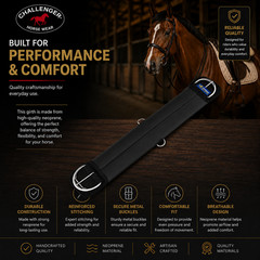 Western Neoprene Comfort Anti-Slip Saddle Straight Cinch Girth Black 97107