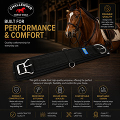 Professional Equine Horse Western Riding Girth Black Neoprene No Slip Cinch 9791