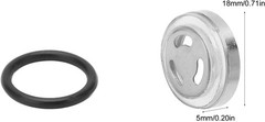 4PCS 18mm Brake Master Cylinder Sight Glass Lens Reservoir Window Gasket Kit