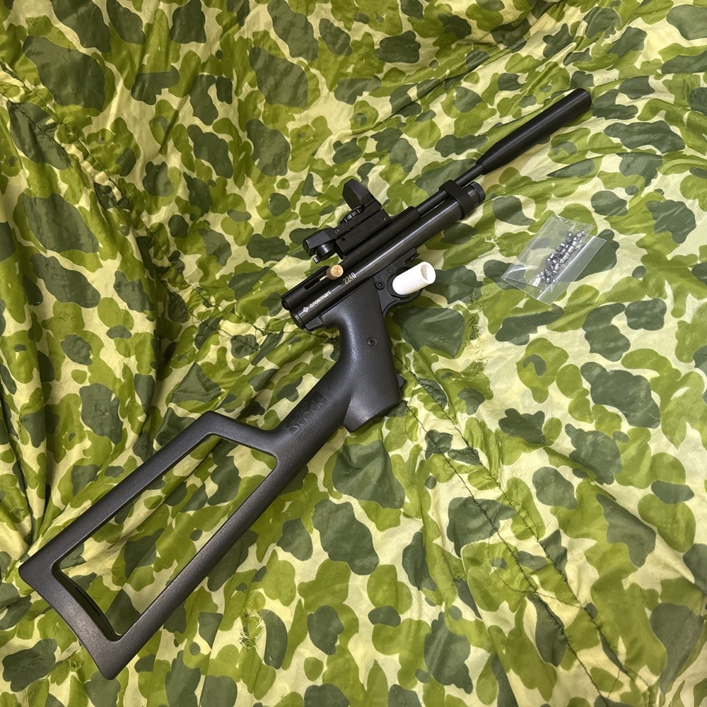 Custom Crosman 2240XL Carbine, C02, .22. Many Enhancing Extras. See Description