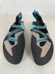 Scarpa Veloce Women’s Climbing Shoes, Light Grey/Maldive, US 8.5 / EU 40
