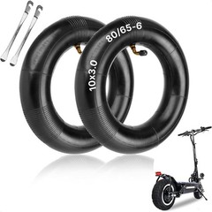 2 Pcs 10x3in Electric Scooter Inner Tube Set – 80/65-6 Inner Tubes for Bike T…