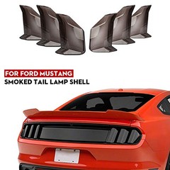 Tail Light Lamp Cover Guard Trim Frame Bezels Decoration 2018+ Smoke Black