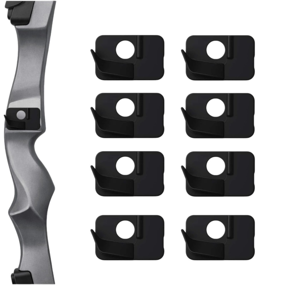 8-Pack Self-Adhesive Plastic Arrow Rest, Arrow Rest for Recurve & Compound Bo…