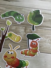 CATERPILLAR Bugs KIDS Stickers Vinyl Waterproof PVC Luggage Laptop Decals Lot