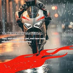 4PCS Car Flame Reflective Sticker, Racing Sports Flame Style Waterproof Red