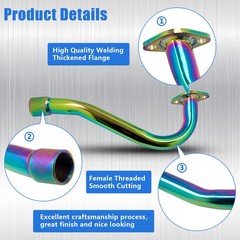 Exhaust Pipe with Muffler For Honda GX160 GX200 Predator 212cc 196cc Engine