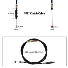 1PZ HB2-X02 7/8» Handlebar Left Clutch Lever Cable Adjuster Black