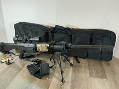 SR25-MK110 Airsoft AEG DMR, Several Accessories, Case Included