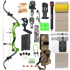 Compound Bow Arrow Kit 40-55lbs Archery Fiberglass Limbs Hunting Shooting Target