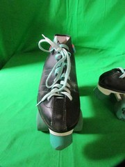 Roller Derby Cobra 340 Roller Quad Skates Size 7 (US) Black/Teal Nice Condition