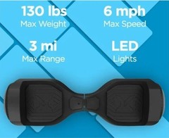 Hover-1 Rebel Self Balancing Scooter Black Model Rebel MPN DSA-REBL-BLK