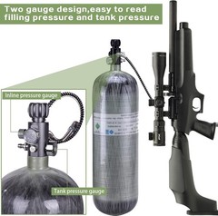 HPA Fill Station Paintball / Airsoft / PCP – 4500psi Carbon SCBA Tank New Hydro
