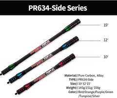 10 Inch 12 Inch 15 Inch Archery Balance Bar Rod Side Rod Carbon Fiber Stabili…