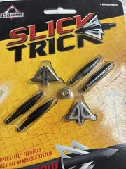 Slick Trick Broadhead XBow Trick 1 1/8″ Fixed 4 Blade 150 Grain 4 Pack 5540