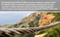 3/8 Stainless Steel Cable, 30Ft Wire Rope, Aircraft Cable with 7×19 Strands and