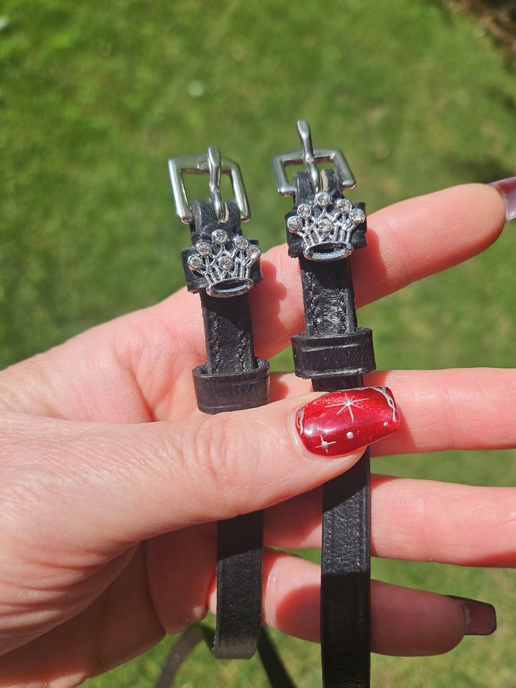 English Spur Straps Black 18 Inches