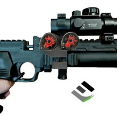 Hatsan Jet Magnetic Dual Mag Holder Pic Rail Mount Airgun Magazine Universal