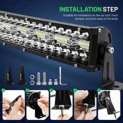 32IN 585W Curved Led Light Bar Kit Super Bright Spot Flood Combo Driving Ligh…