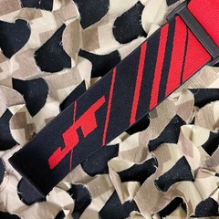NEW JT ProFlex X/ProFlex Authentic Woven Goggle Strap – Lines Black/Red