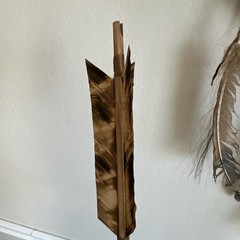 Deerskin Quiver Feathers Fringe and Arrows By Nora Long Navajo