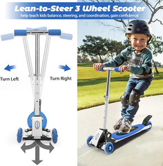 For Gift Kids age 3~7 beginner fun 3 Wheels Foldable Kick Scooter light weight