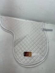 New Tough 1 Equiroyal White English Contour Saddle Pad #30-920 FF-604
