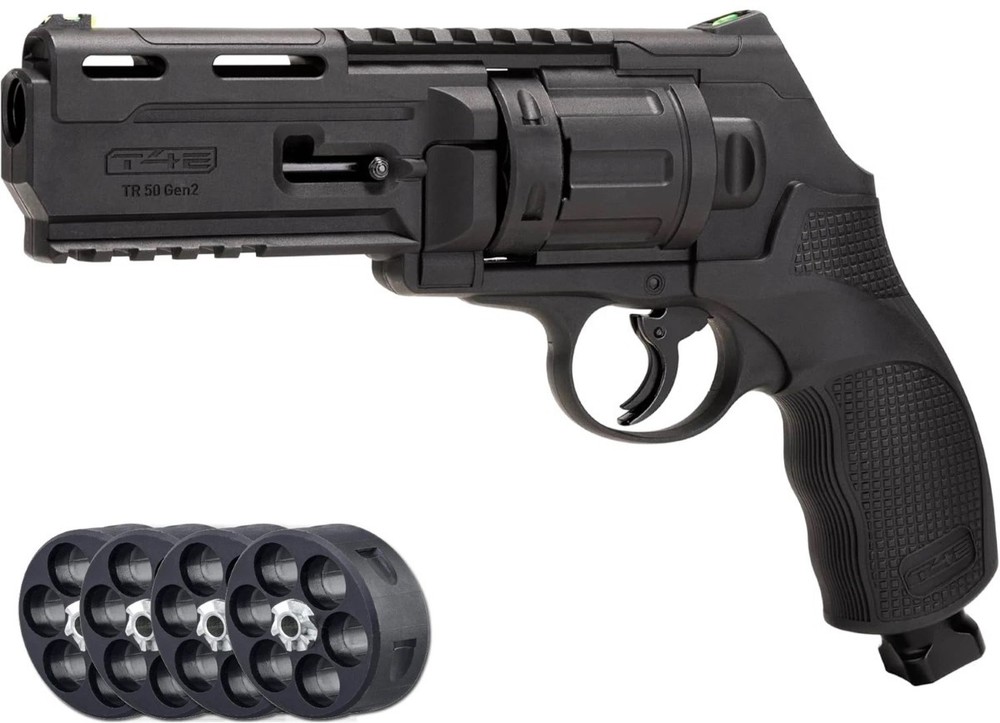 Umarex T4E TR 50 Gen 2 CO2 Paintball Marker Revolver .50 Cal, 380 FP (FVS037286)