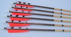 6 MATCHED WOOD ARROWS 31″ BOP