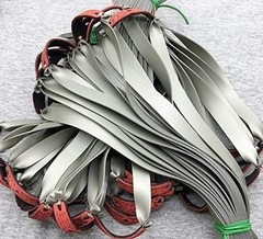 10Pcs 1.0 Thickness Very Powerful Slingshot Flat Rubber Bands Hunting Catapult E