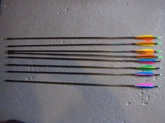ARCHERY BUNDLE- VINTAGE BEN PEARSON PRO SERIES MARK IV COMPOUND BOW w/ 8 ARROWS