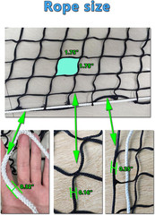 5 * 5Ft Heavy Duty Slow Feeding Horse Hay Net – 1.75-Inch Knotless Design Saves