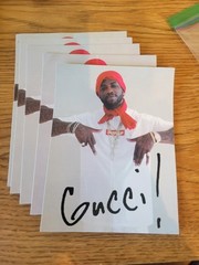 Vintage Supreme Gucci Mane Photo Tee Sticker