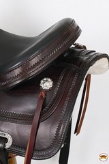 55HS Hilason Western Draft Horse Trail PleasureAmerican Leather Saddle